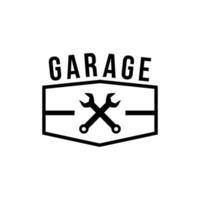 vettore di simbolo del garage