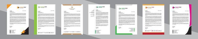 design professionale di carta intestata aziendale e creativo impostato per le imprese vettore