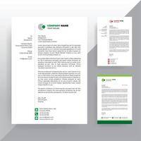 modello di progettazione di carta intestata aziendale moderna. modello di carta intestata professionale vettore