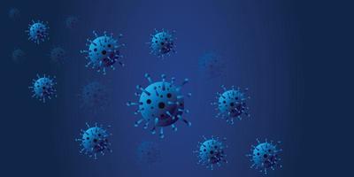 sfondo di influenza di batteri o virus vettore