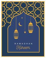 elegante illustrazione di sfondo in tema ramadan vettore