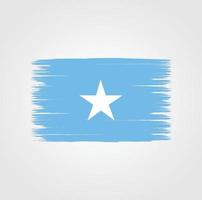 bandiera della somalia con stile pennello vettore