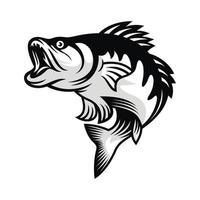 illustrazione del modello di progettazione del logo di pesca sportiva vettore