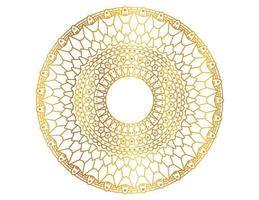 modello di design mandala d'oro, sfondo, fiore, ornamento vettore