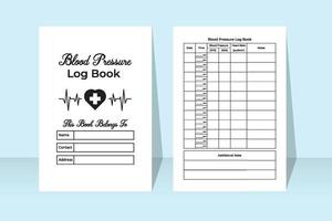registro della pressione sanguigna. quaderno medico. rilevatore di pressione sanguigna. taccuino con rilevatore di impulsi. diario della pressione sanguigna e cardiofrequenzimetro. vettore
