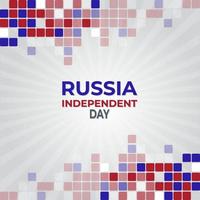 giorno dell'indipendenza della Russia. vettore di biglietto di auguri creativo