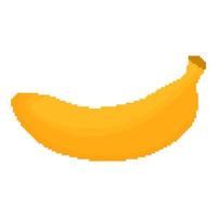 illustrazione di frutta banana con tema pixel 2 vettore