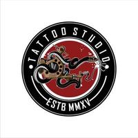 tatuaggio logo template.eps vettore