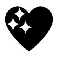 elemento di design dell'icona del cuore. illustrazione dell'elemento logo. icona simbolo d'amore vettore