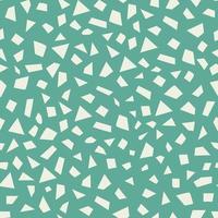 modello senza cuciture con sfondo geometrico di colore verde e bianco, motivo a mosaico. illustrazione vettoriale. vettore