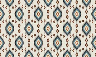 disegno tradizionale geometrico etnico orientale modello ikat per sfondo, moquette, carta da parati, abbigliamento, avvolgimento, batik, tessuto, illustrazione vettoriale. stile ricamo. vettore