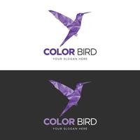 logo dell'uccello di colore vettore