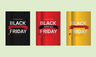 stampa black friday vendita della variante colore poster vettore