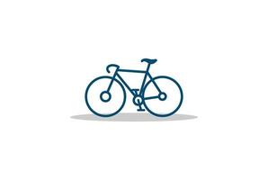 semplice minimalista bicicletta bicicletta sport negozio logo design vettoriale