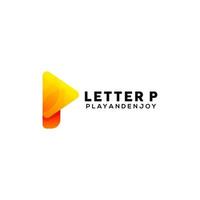 lettera p logo vettore