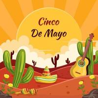 sfondo di cinco de mayo vettore