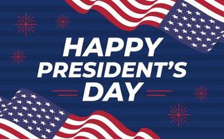 buona giornata dei presidenti negli stati uniti. festa federale in america. celebrato a febbraio. poster, banner web, area spaziale e sfondo vettore