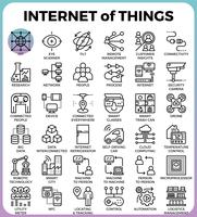 IOT: Internet delle cose icone di concetto vettore