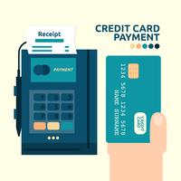 Pagamento con carta di credito vettore