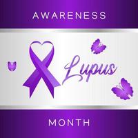 illustrazione vettoriale del mese di consapevolezza del lupus