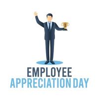 illustrazione vettoriale del giorno dell'apprezzamento dei dipendenti
