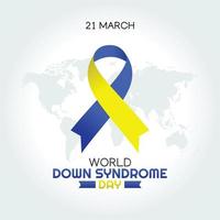 illustrazione vettoriale della giornata mondiale della sindrome di down