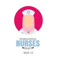 illustrazione vettoriale della giornata internazionale degli infermieri