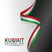 illustrazione vettoriale della giornata nazionale del kuwait