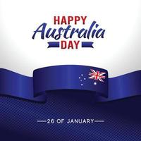 illustrazione vettoriale felice giorno dell'australia