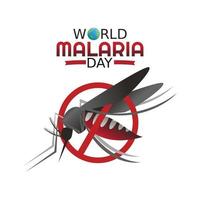 illustrazione vettoriale della giornata mondiale della malaria