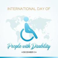 internazionale di persone con disabilità illustrazione vettoriale