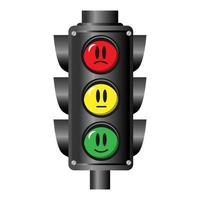 illustrazione del semaforo con l'espressione vettore