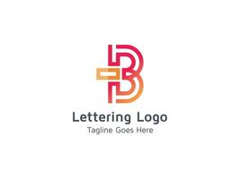 design creativo dell'icona del logo della lettera dell'alfabeto b per il vettore professionale aziendale e aziendale