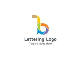 lettera b logo design template elementi free pro vector