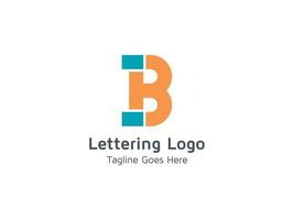 lettera b iniziale b design logo modello creativo pro vettore gratuito