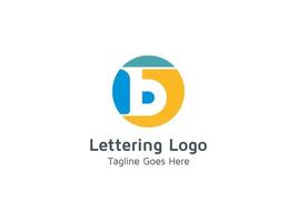 lettera b logo modello di design creativo gratuito pro vettore