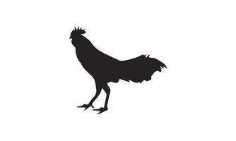 disegno di illustrazione vettoriale di pollo in bianco e nero