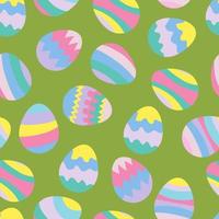 senza cuciture con uova multicolori di Pasqua vettore