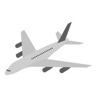 aereo passeggeri o cargo.illustrazione piatta.voli nello spazio aereo.turismo.illustrazione vettoriale
