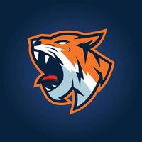 logo eSport della tigre vettore