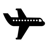 Icona di vettore di volo dell&#39;aeroplano