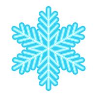 Icona di vettore del fiocco di neve