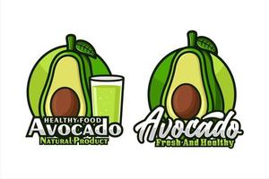 logo premium di design vettoriale avocado