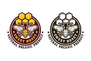 logo premium di design dolce miele vettore
