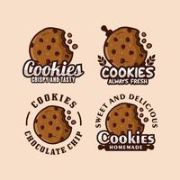 cookie vector design collezione logo