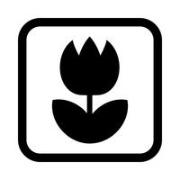 icona di vettore del fiore di tulipano