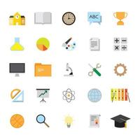 icona a colori per l'istruzione e l'apprendimento vettore