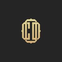 cod monogramma logo design per marchio di lusso vettore