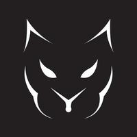 testa moderna lupo logo design grafico vettoriale simbolo icona segno illustrazione idea creativa