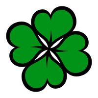 Lucky Irish Clover per il giorno di San Patrizio vettore